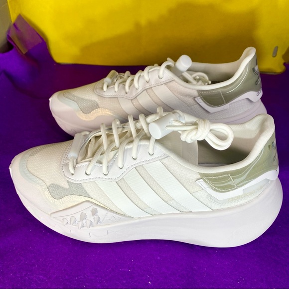 adidas | Shoes | Adidas Originals Choigo Running Womens Size 5 Cloud White  Silver Fy6499 New Rare | Poshmark